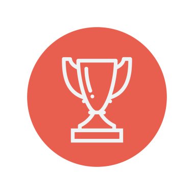 Kupa ince çizgi simgesi