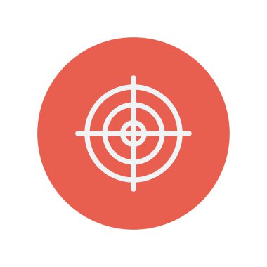 Artı hedef ince çizgi simgesini