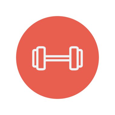 Dumbell thin line icon