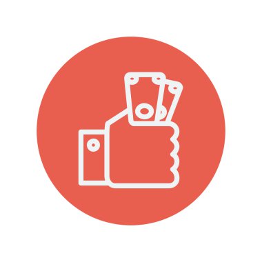 Para el ince çizgi simgesi