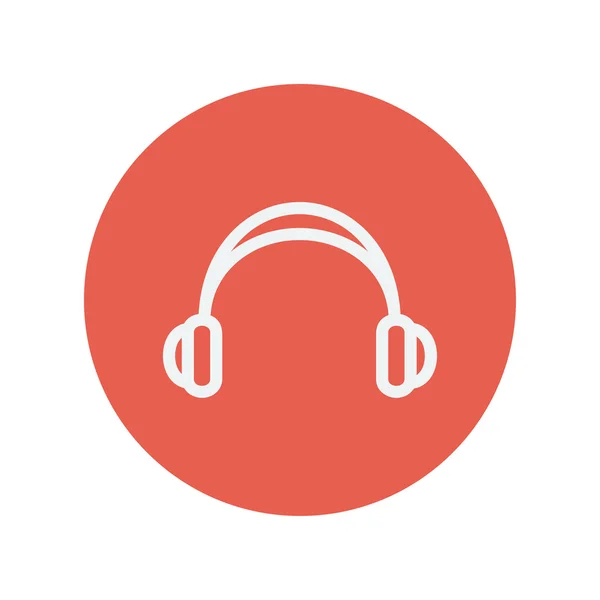 Headphone thi line icon — Stockový vektor
