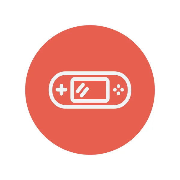 Video game controller vékony vonal ikon — Stock Vector