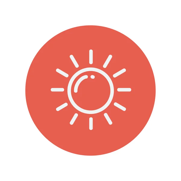 Sun thin line icon — Stock Vector