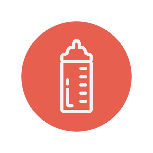 Feeding bottle thin line icon — Stockvector