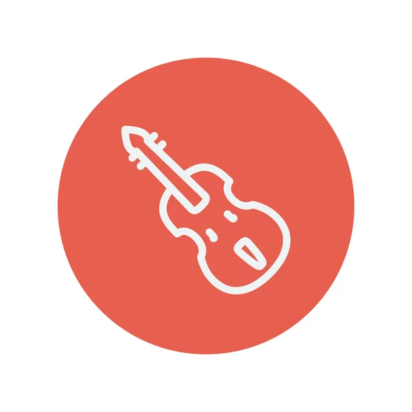 Icono de línea fina de violonchelo — Vector de stock