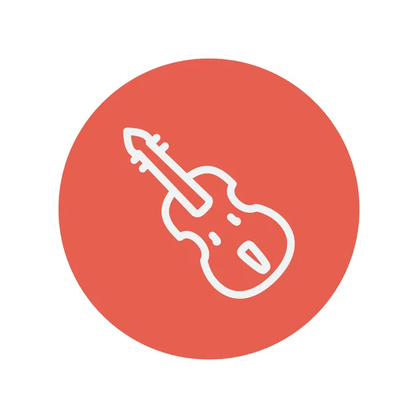 Cello dunne lijn pictogram — Stockvector