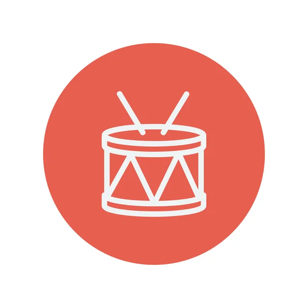 Drum stick tenká linie ikonou — Stockový vektor