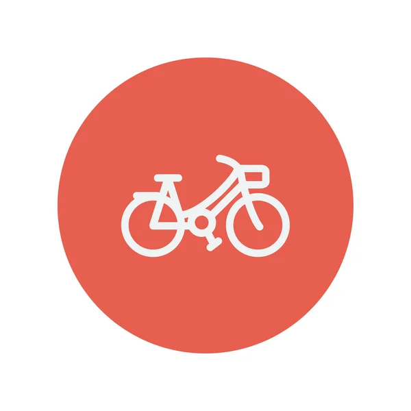 Vintage bicycle dunne lijn pictogram — Stockvector