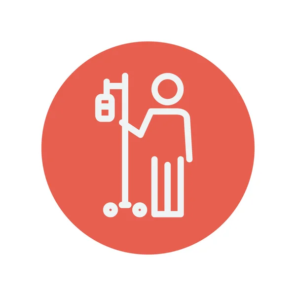 Patient thin line icon — Stock Illustration Patient thin line icon Royalty Free Stock Illustrations