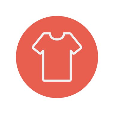 Tişört ince çizgi simgesi