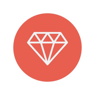 Göz kamaştırıcı Pırlanta ince çizgi simgesi