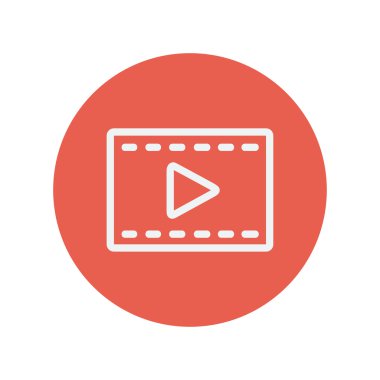 Film strip with arrow