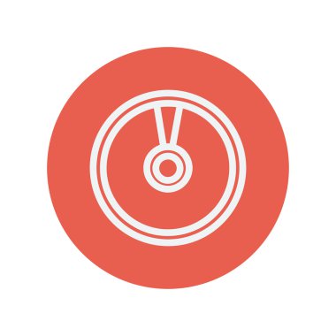 CD veya Dvd ince çizgi simgesini