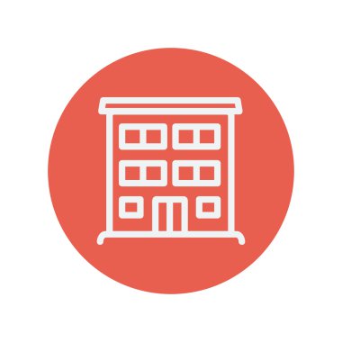 Hastane Binası ince çizgi simgesi