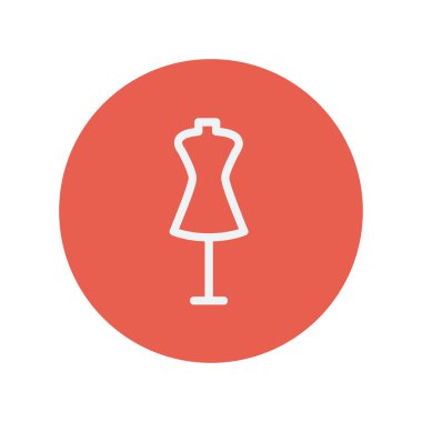 Manken ince çizgi simgesi