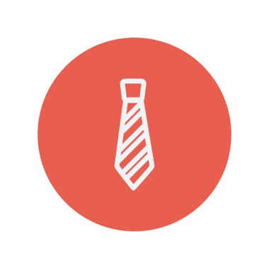 Kravat ince çizgi simgesi