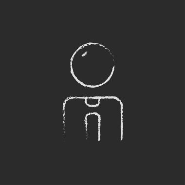 Tebeşirle çizilmiş işadamı