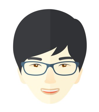 Joyful japanese boy.