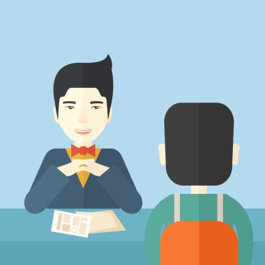 Smiling human resource manager.