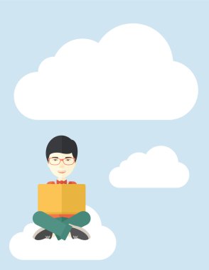 Chinese guy reading a book