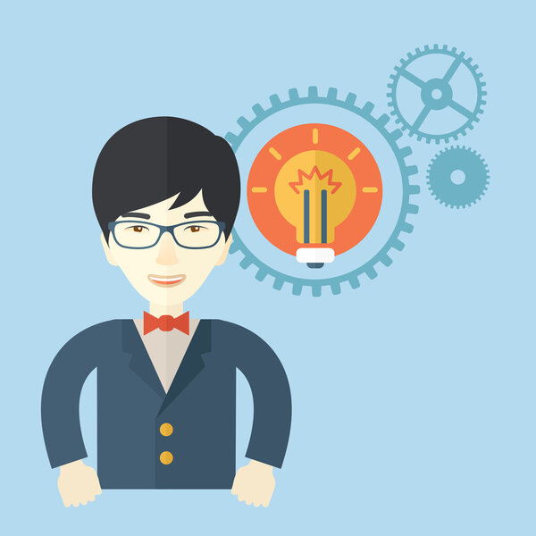 Офицер роты с передачей и лампочкой
.