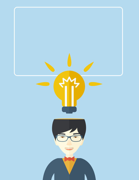 У бизнесмена есть блестящая идея.
.