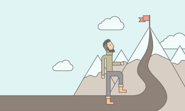 Businessman holding his bag 