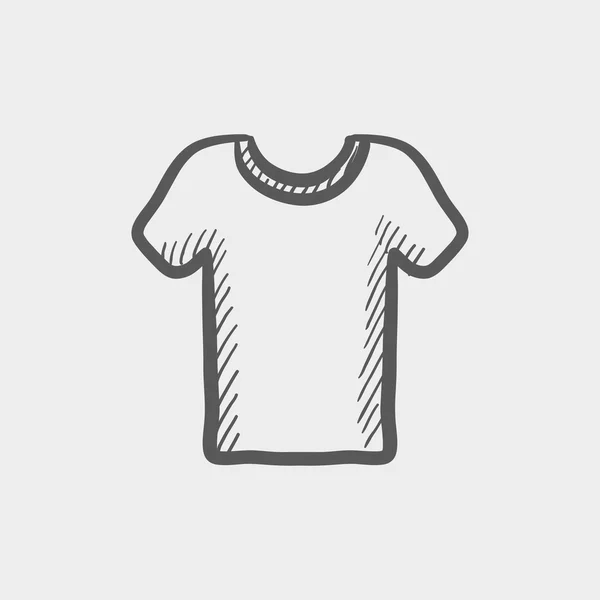 T-shirt schets pictogram — Stockvector