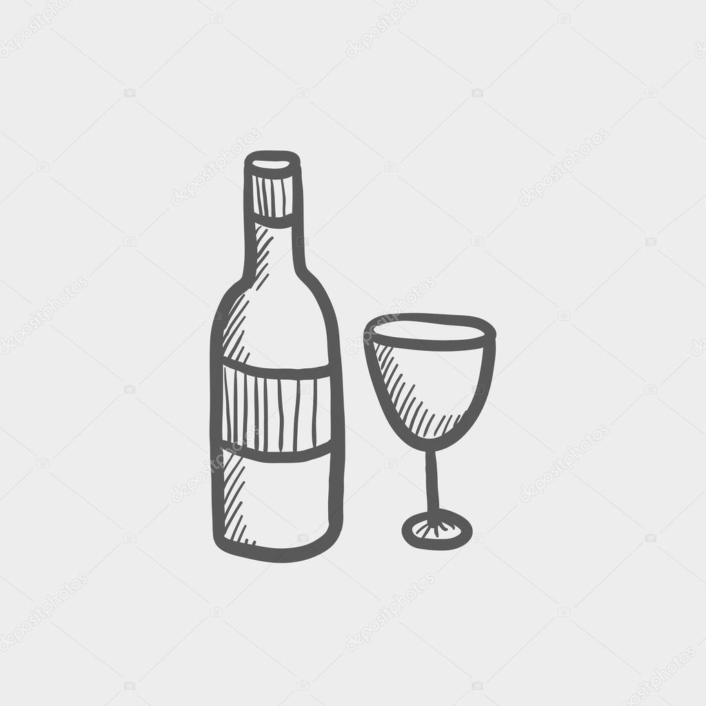 Botella de licor de dibujos animados imágenes de stock de arte vectorial |  Depositphotos