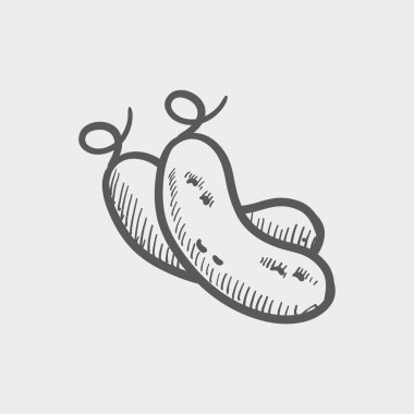 Bezelye kroki simgesi