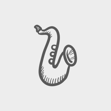 Saksafon kroki simgesi