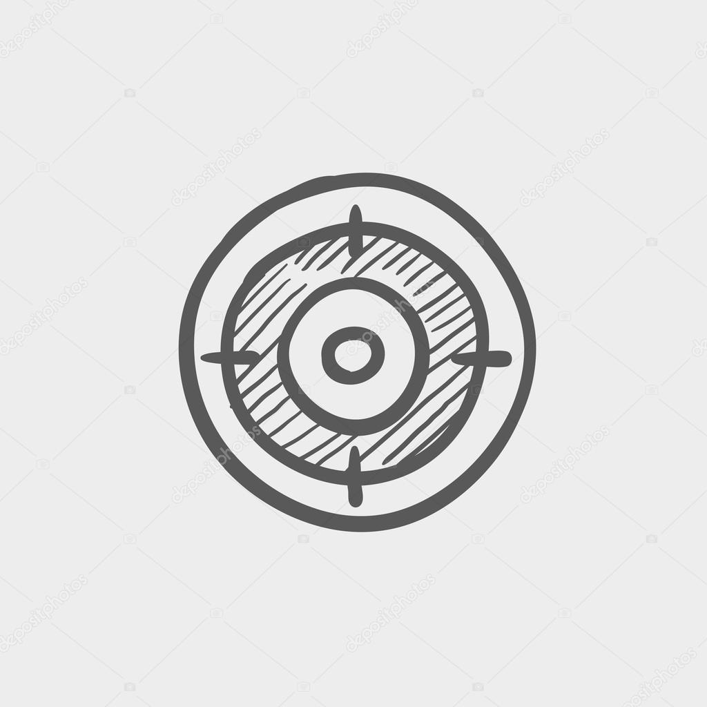 Target board sketch icon