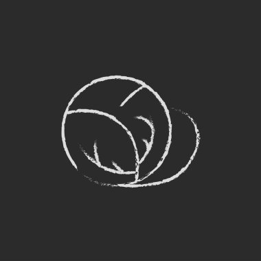 Tebeşirle çizilmiş lahana simgesi.