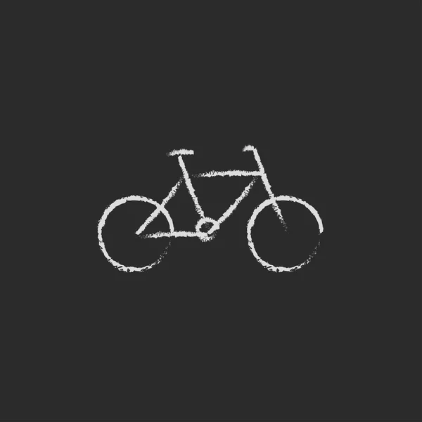 Icono de bicicleta dibujado en tiza . — Vector de stock