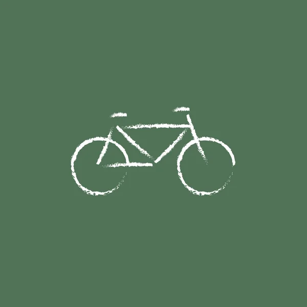 Icône vélo dessinée à la craie . — Image vectorielle