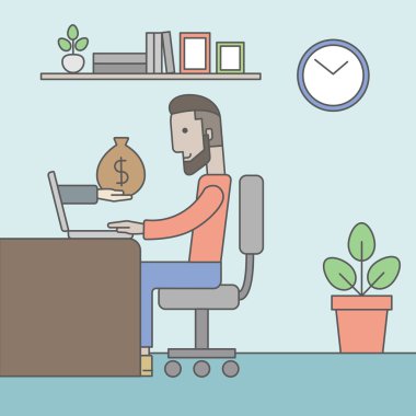 çalışma iş adamı.