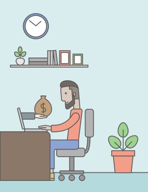 çalışma iş adamı.