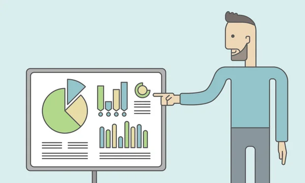 Relatório de negócios . —  Vetores de Stock