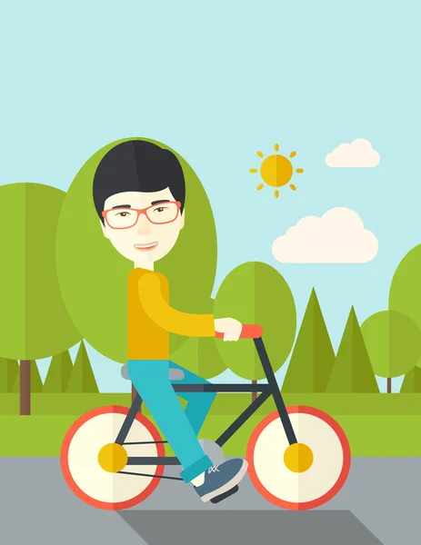 Byciclist. — 图库矢量图片
