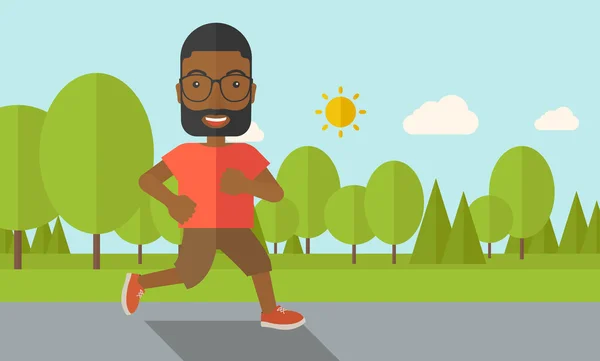 Бегун . Стоковый вектор
