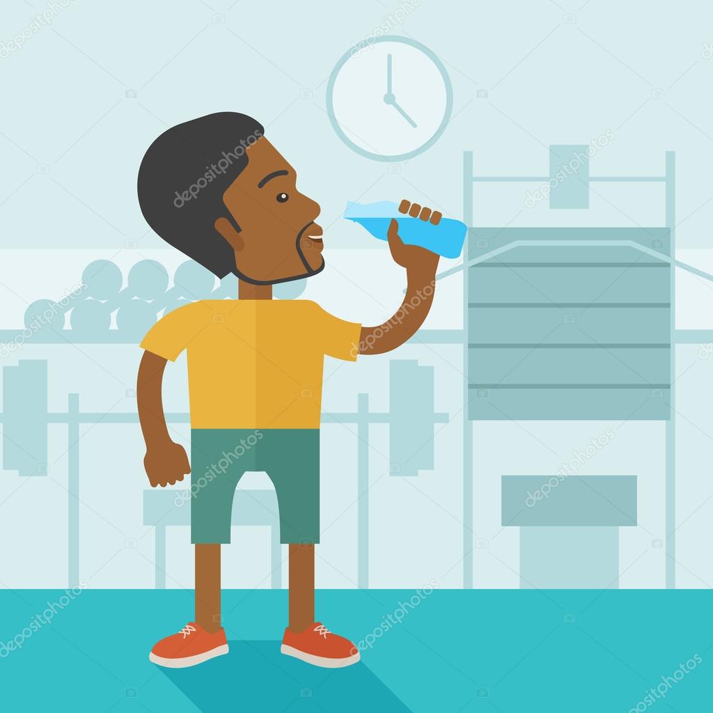 Hombre tomando agua imágenes de stock de arte vectorial | Depositphotos Hombre tomando agua imágenes de stock de arte vectorial | Depositphotos