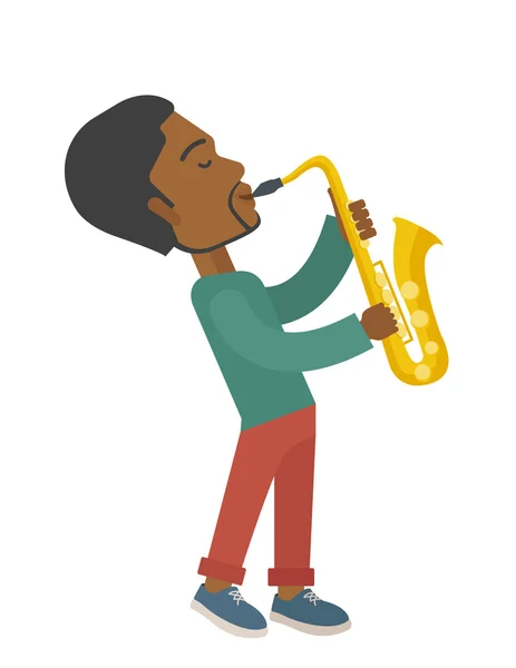 Saxofonista. — Stockový vektor