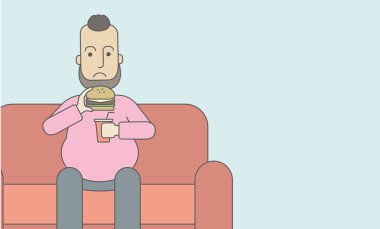 adam yeme hamburger.