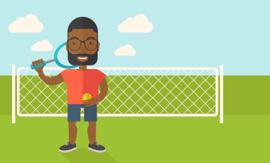 Büyük tenis oyuncusu.