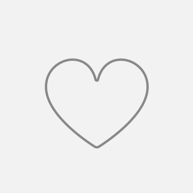 Kalp işareti satırı simgesi.