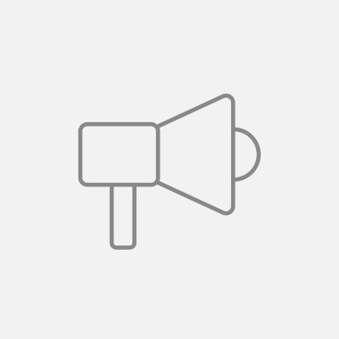 Mmegaphone line icon.