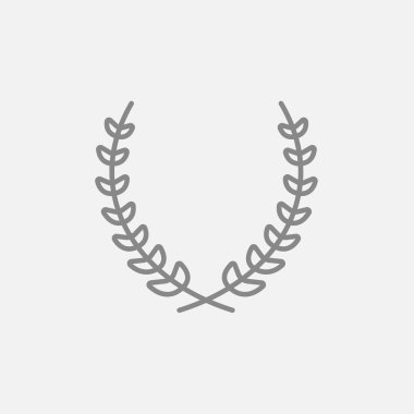 Defne çelengi satırı simgesi.