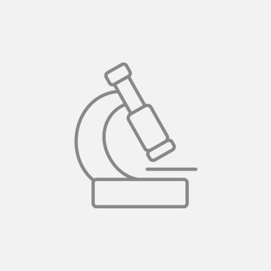 Mikroskop satırı simgesi.