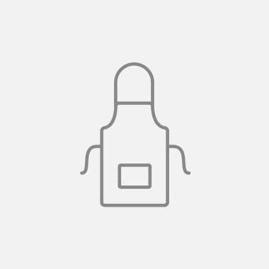 Mutfak önlüğü satırı simgesi.