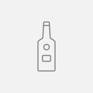 Cam şişe satırı simgesi.